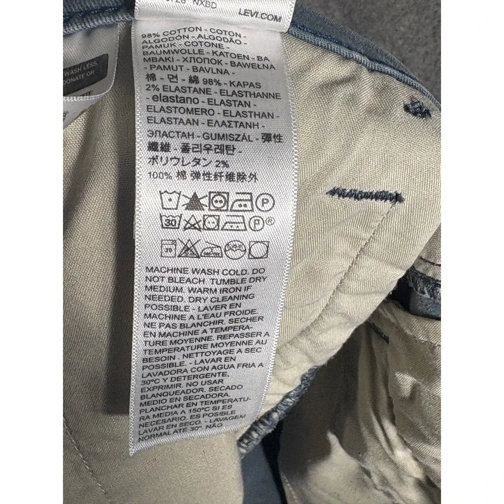 Levis XX Chino Standard Taper Gray Pants Mens 36x30 Stretch Twill 85226-0063